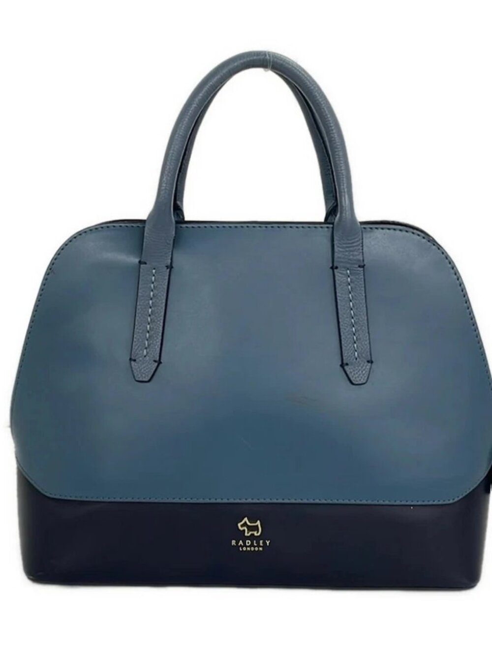 RADLEY Light Blue Navy Leather Handbag